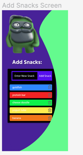 Picture of Snack Tracker's future design